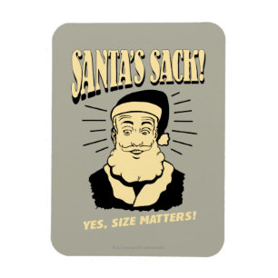 Santa's Sack: Yes, Size Matters Magnet