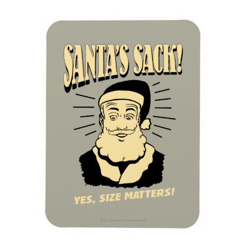 Santas Sack Yes Size Matters Magnet