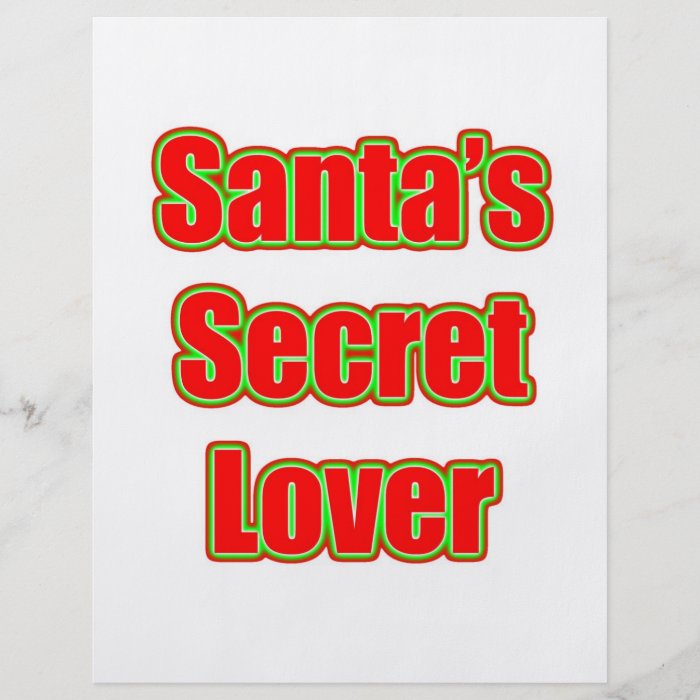 Santa's Secret Lover Flyers