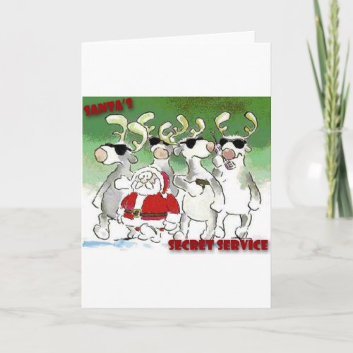 Santas Secret Service Holiday Card