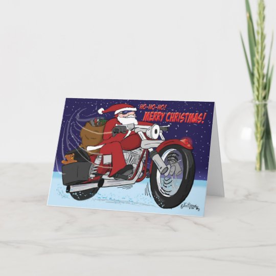 Santa's Sled Christmas Card | Zazzle.com