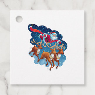 Santa's Sleigh Adventure Favor Tags