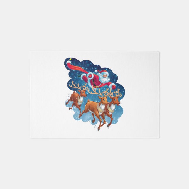 Santa's Sleigh Adventure Rug (Front)