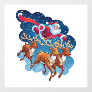 Santa's Sleigh Adventure Wall Decal