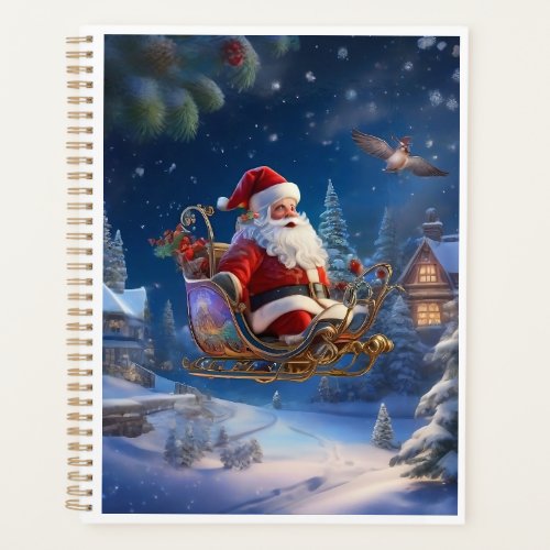 Santas Sleigh in Snowy Splendor Planner
