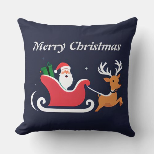 Santas Sleigh Pillow