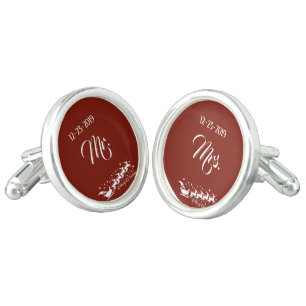 Santa's Sleigh, Red Cufflinks