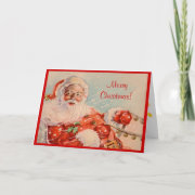 Santas Sleigh Ride Christmas Card