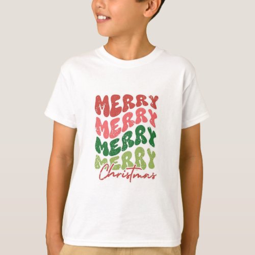 Santas Sleigh Ride Merry Christmas Graphic T_Shirt