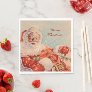 Santas Sleigh Ride Napkins