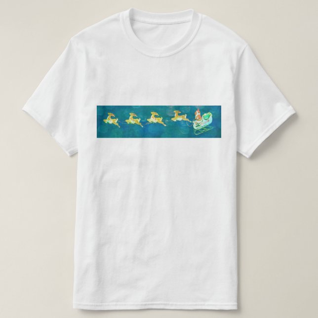 Santa's Sleigh T-Shirt (Design Front)