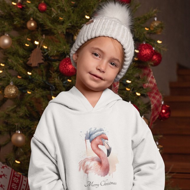 Santa's Snowbird Flamingo, custom Hoodie (Creator Uploaded)