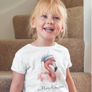 Santa's Snowbird Flamingo, custom T-Shirt