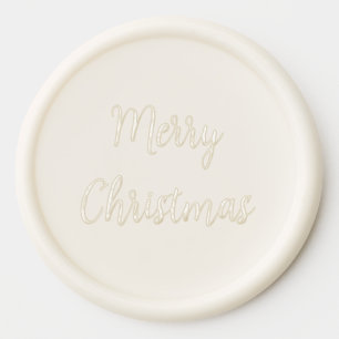 Santa's Snowbird Flamingo, custom Wax Seal Sticker