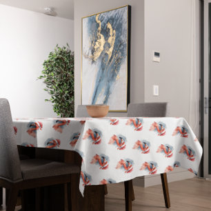 Santa's Snowbird Flamingo Tablecloth