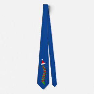 Santa's Spine Christmas Tie