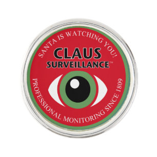 Santa's Spy Lapel Pin