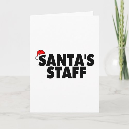 Santas Staff Holiday Card