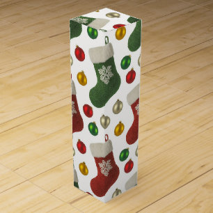 Santas Stocking Wine Box