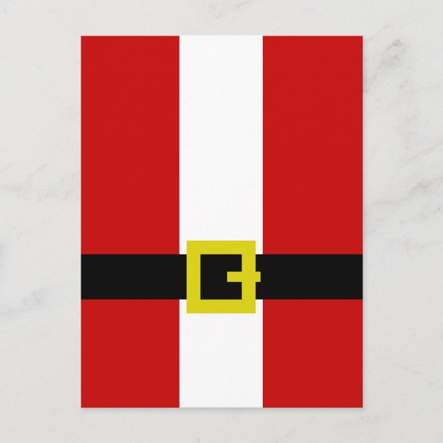 Santa's Suit Holiday Postcard (Front)