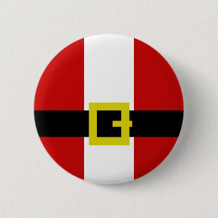 Santa's Suit Pinback Button
