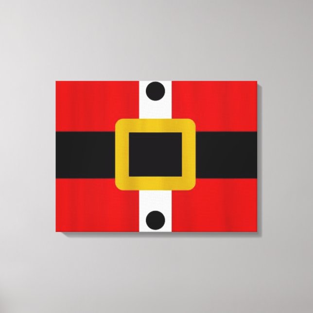 Santa's Suit/Wrapped Canvas Print (Front)