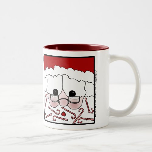 Santas Sweet Cheeks_Candy Cane Beard Two_Tone Coffee Mug