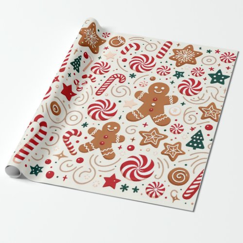 Santas Sweets Wrapping Paper