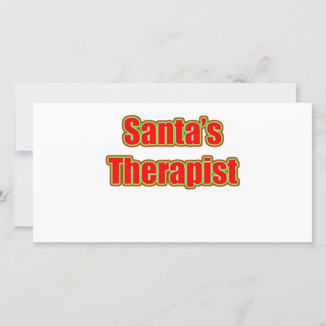 Santa's Therapist Holiday Card (Front)