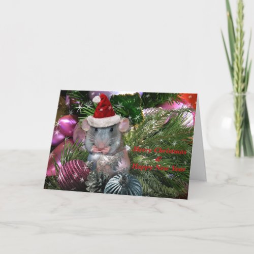 Santas Tiniest Little Helper Holiday Card