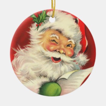 Santa's Toy List Ornament by weepingcherrylane at Zazzle