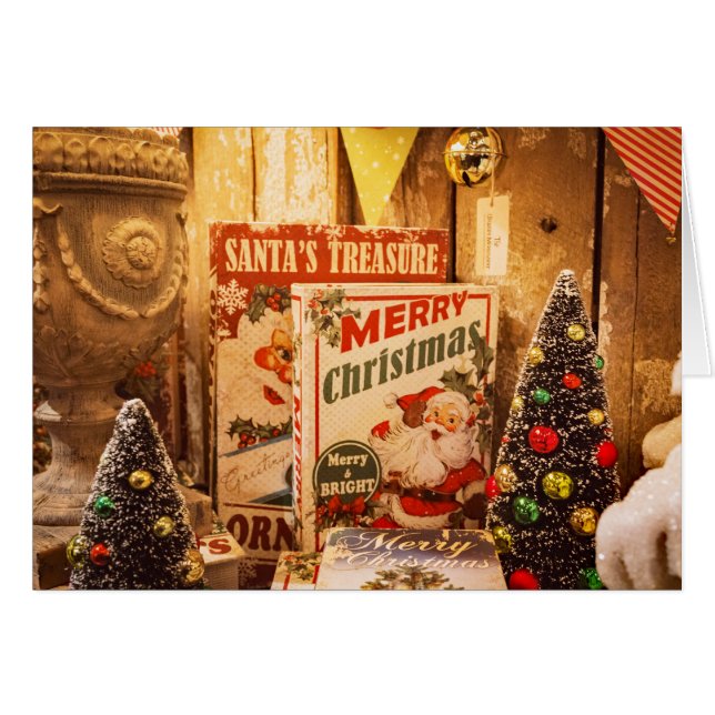 Santa's Treasure Christmas Card (Front Horizontal)