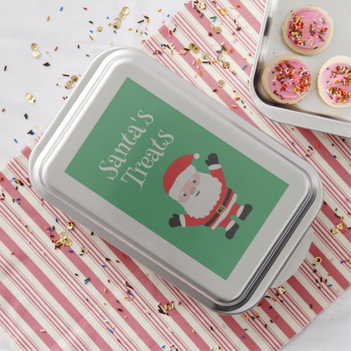 Santas treats custom Christmas cake pan gift