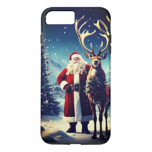 Santas Tree Embrace Festive Phone Cases iPhone 8 Plus7 Plus Case