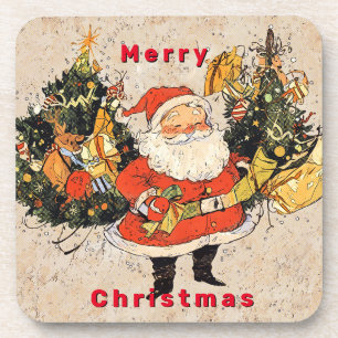 Santa's Trees - Christmas Beverage Coaster