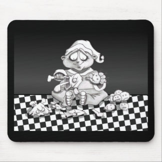 santas twisted helper mouse pad