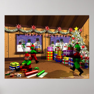 Santa's Warehouse Poster