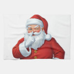 Santa&#39;s Watching Kitchen Christmas Towel