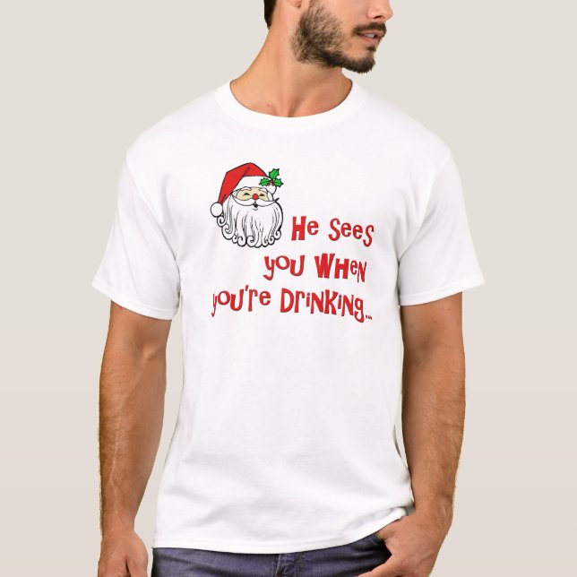 Santa's Watching T-Shirt (Front)