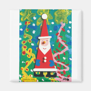 Santa's Winter Wonderland - Kids Art for CHOCd Magnet