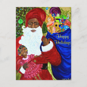 Santa's Wish Postcards - African American Santa