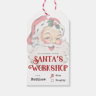 Santa's Workshop Christmas Gift Tag