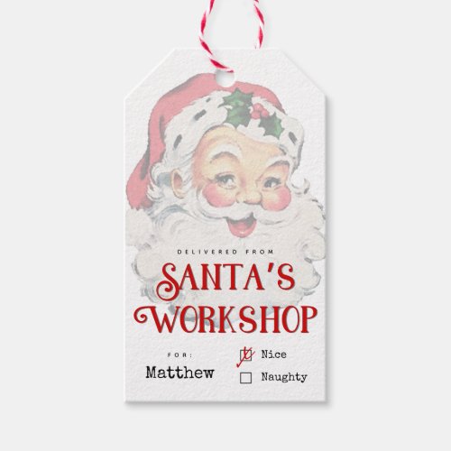 Santas Workshop Christmas Gift Tag