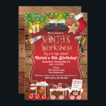 Santa's Workshop Christmas Party Invitation<br><div class="desc">Santa's Workshop Christmas Party Invitation . Customize for any event.</div>