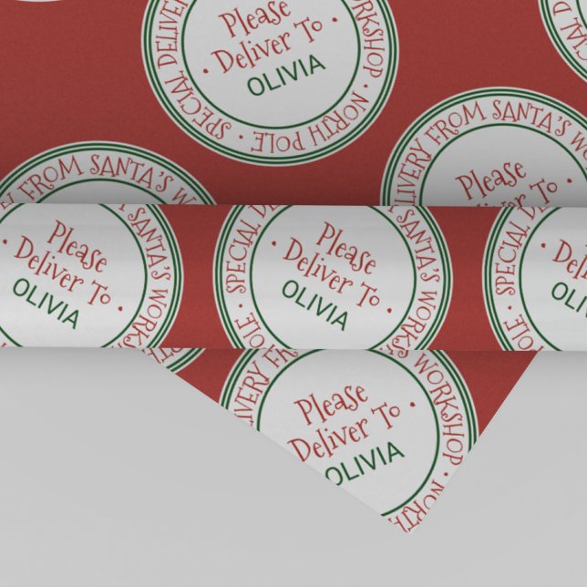 Santa's Workshop Christmas Wrapping Paper (Creator Uploaded)