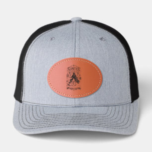 Santa's Workshop – Classic North Pole Christmas De Leather Patch Hat