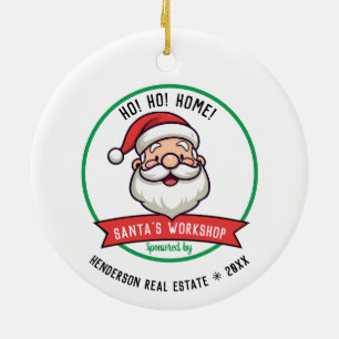 Santa's Workshop Company Christmas Ceramic Ornament