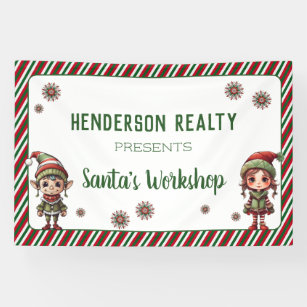 Santa's Workshop Company Holiday Party Banner