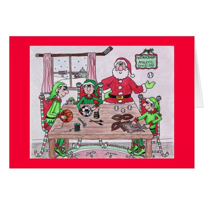 Santas Workshop Holiday Card
