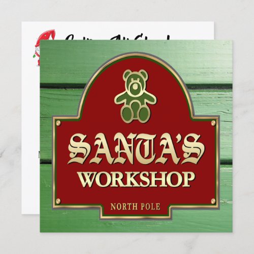 Santas Workshop Invitation